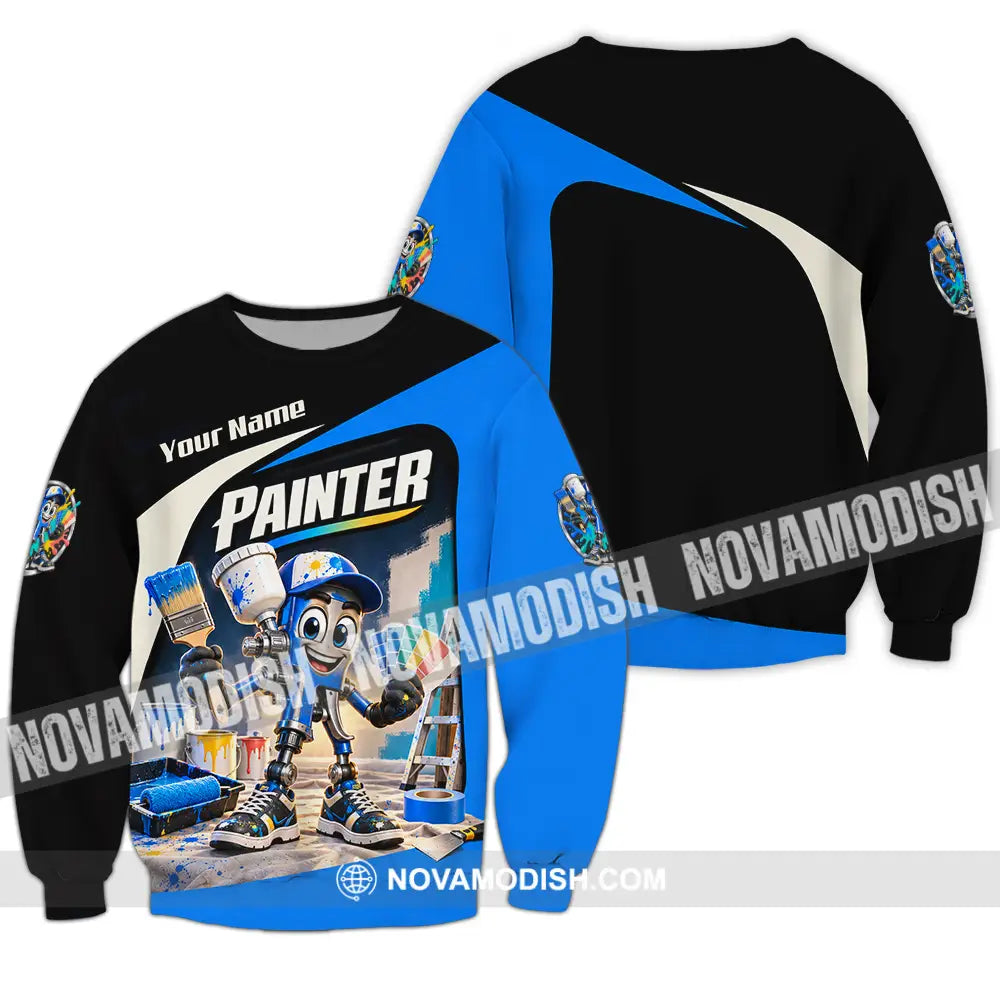 Unisex Shirt - Custom Painter Shirt - Long Sleeve / S - T-shirt