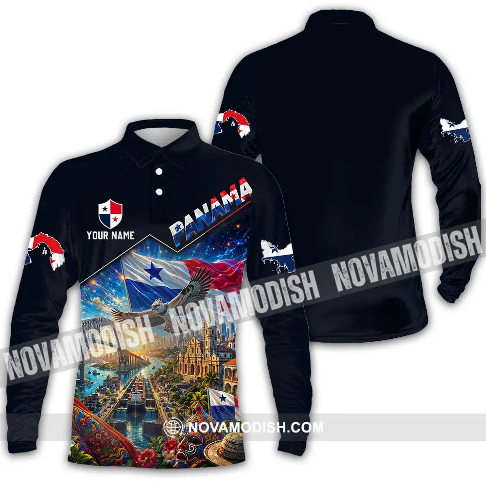 Unisex Shirt - Custom Panama Shirt - Long Sleeve Polo / S - T-shirt
