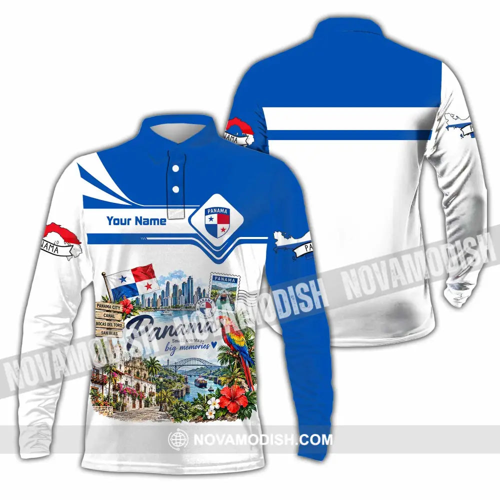 Unisex Shirt - Custom Panama Shirt - Long Sleeve Polo / S - T-shirt