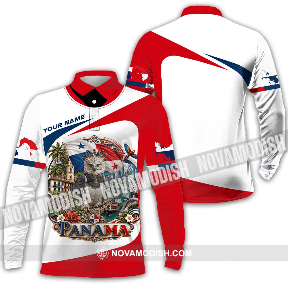 Unisex Shirt - Custom Panama Shirt - Long Sleeve Polo / S - T-shirt