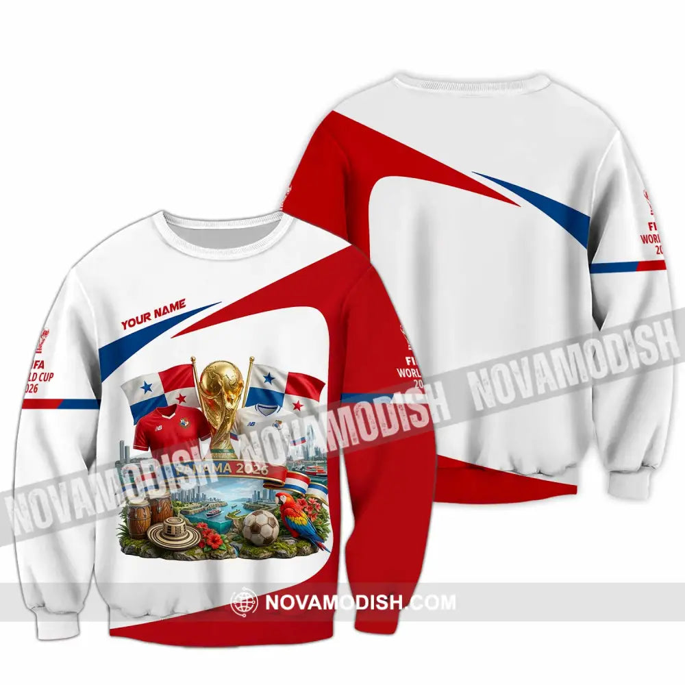 Unisex Shirt - Custom Panama World Cup 2026 3D Shirt - Long Sleeve / S - T-shirt