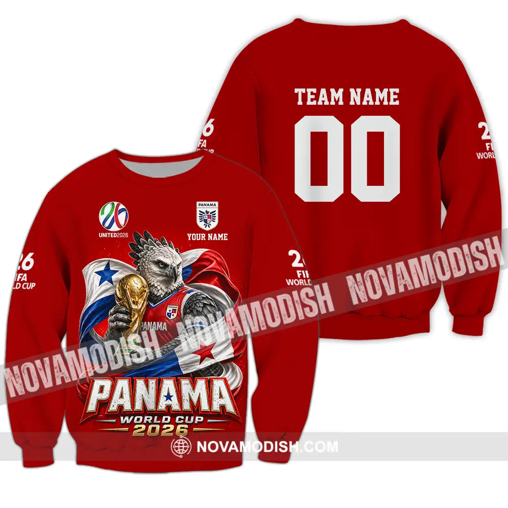 Unisex Shirt - Custom Panama World Cup 2026 3D Shirt - Long Sleeve / S - T-shirt