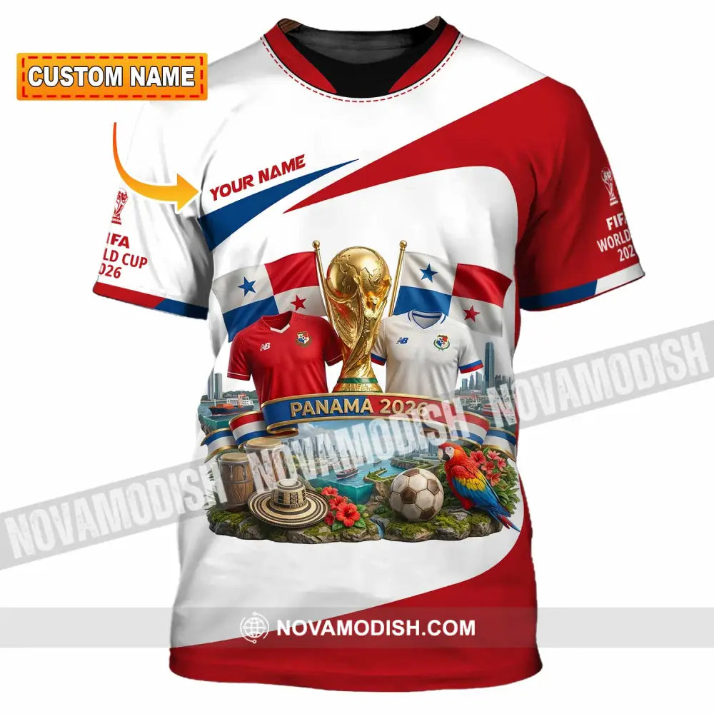 Unisex Shirt - Custom Panama World Cup 2026 3D Shirt - T-shirt