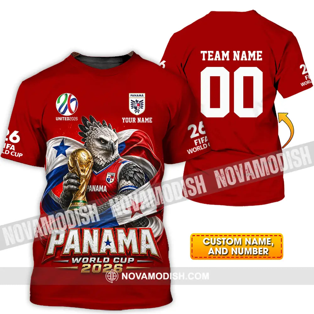 Unisex Shirt - Custom Panama World Cup 2026 3D Shirt - T-shirt