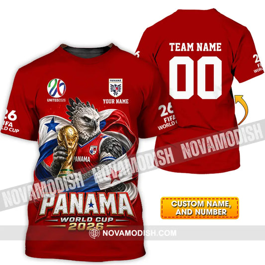 Unisex Shirt - Custom Panama World Cup 2026 3D Shirt - T-shirt