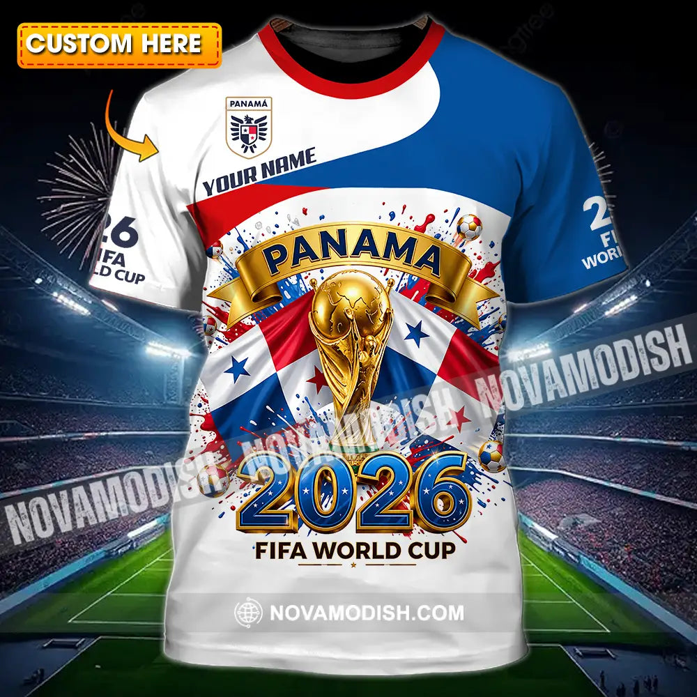 Unisex Shirt - Custom Panama World Cup 2026 3D Shirt - T-shirt