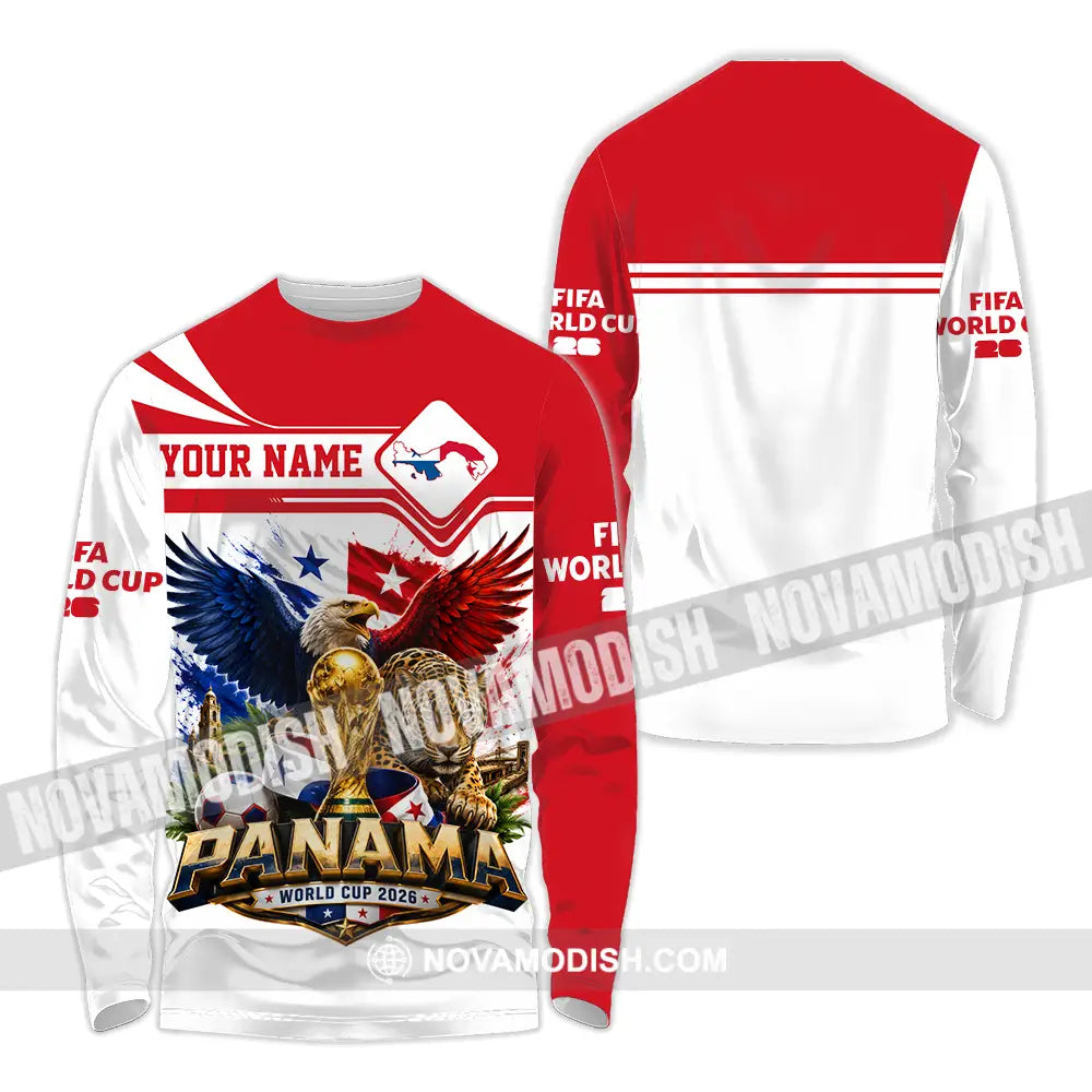 Unisex Shirt - Custom Panama World Cup 2026 Shirt - Long Sleeve Shirt / S - T-shirt