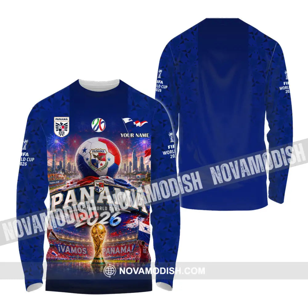 Unisex Shirt - Custom Panama World Cup 2026 Shirt - Long Sleeve Shirt / S - T-shirt