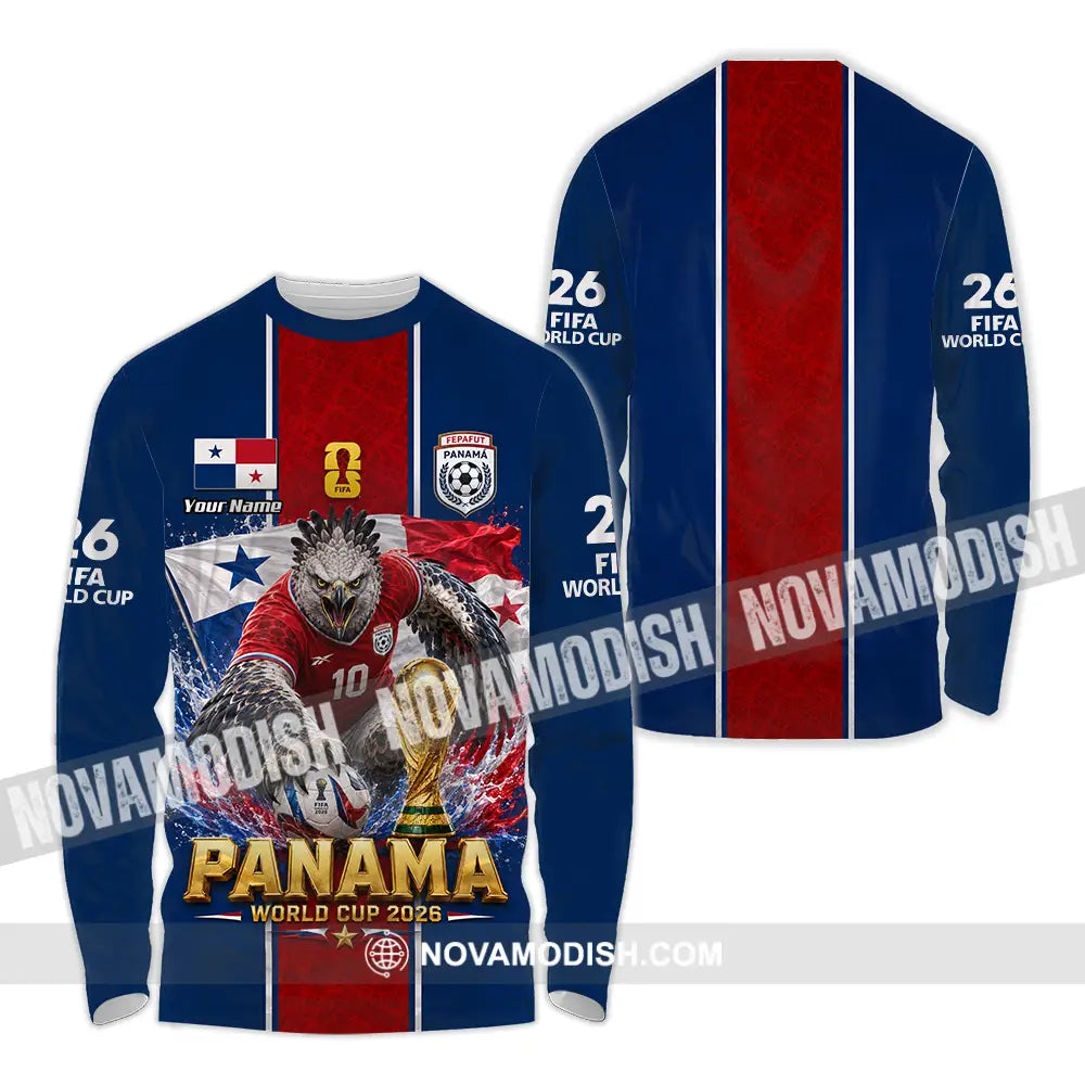 Unisex Shirt - Custom Panama World Cup 2026 Shirt - Long Sleeve Shirt / S - T-shirt