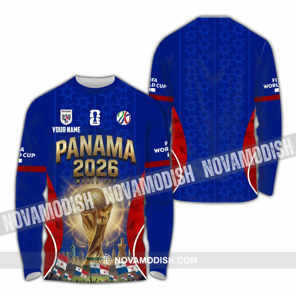 Unisex Shirt - Custom Panama World Cup 2026 Shirt - Long Sleeve Shirt / S - T-shirt