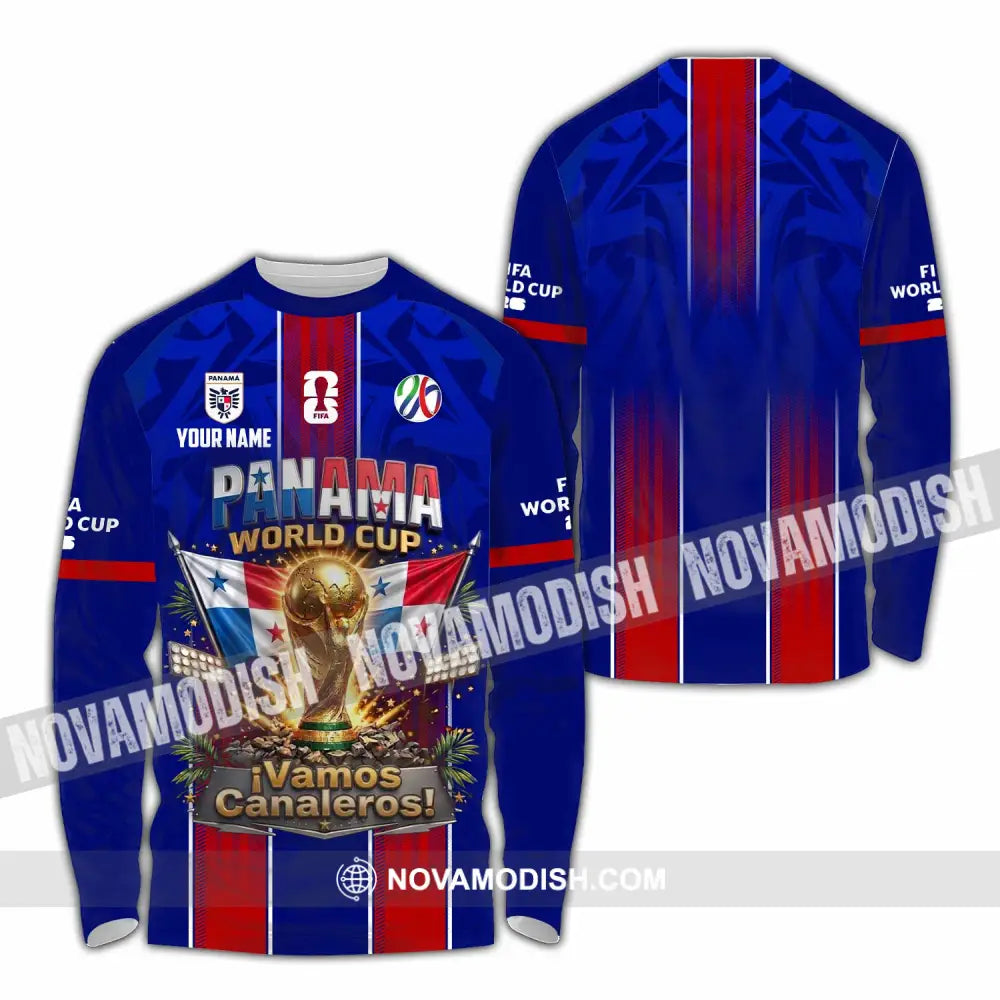 Unisex Shirt - Custom Panama World Cup 2026 Shirt - Long Sleeve Shirt / S - T-shirt