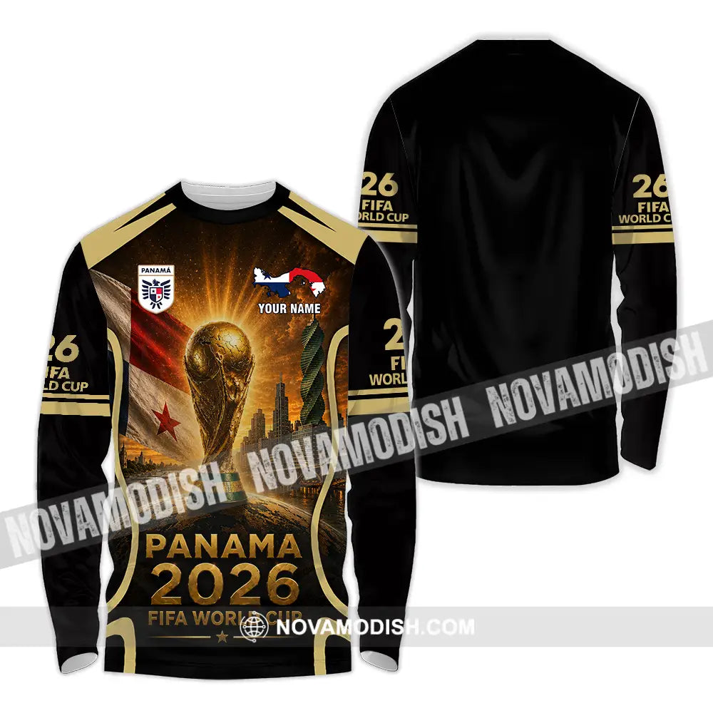 Unisex Shirt - Custom Panama World Cup 2026 Shirt - Long Sleeve Shirt / S - T-shirt