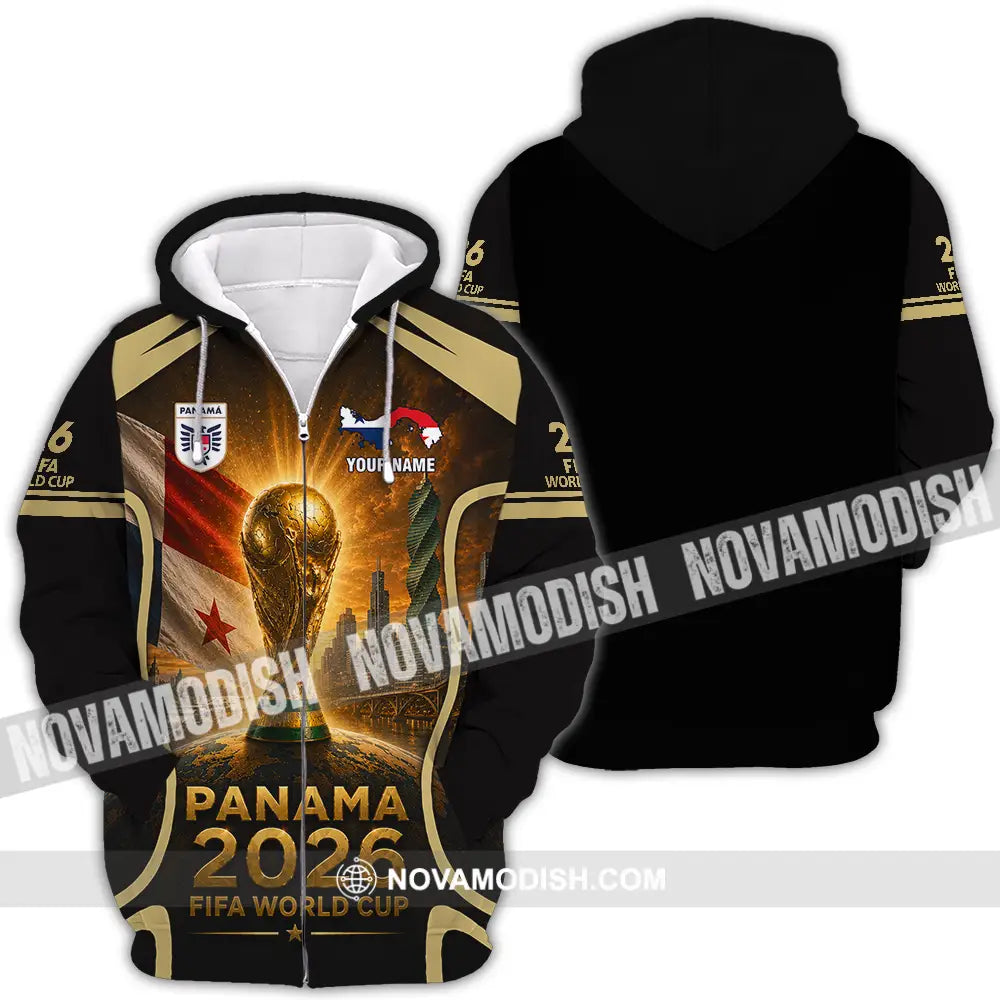 Unisex Shirt - Custom Panama World Cup 2026 Shirt - Zipper Hoodie / S - T-shirt