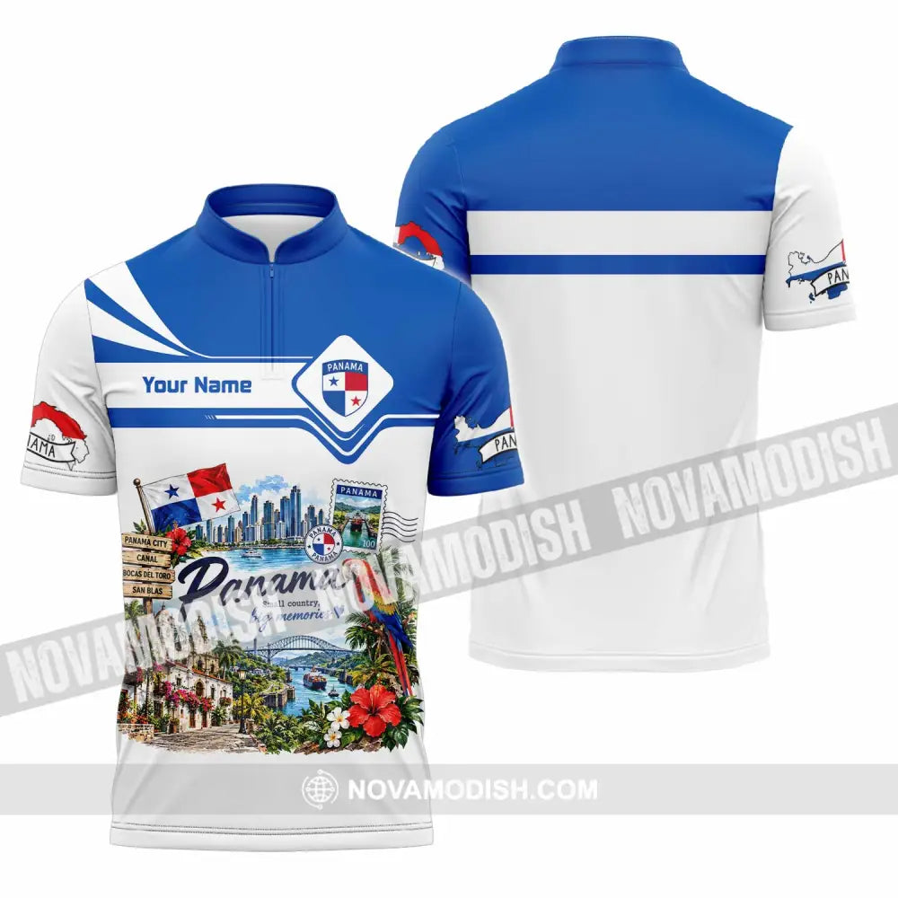 Unisex Shirt - Custom Panama Shirt - Zipper Polo Shirt / S - T-shirt