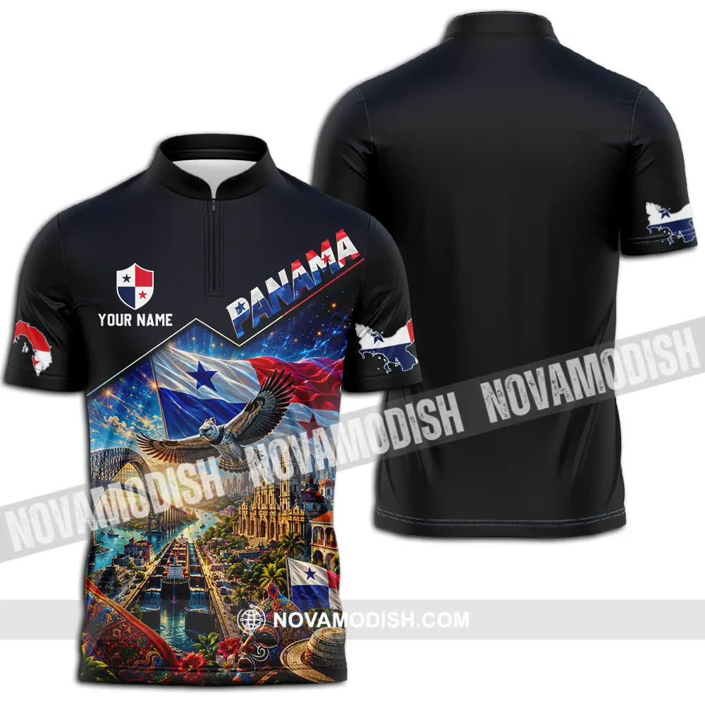 Unisex Shirt - Custom Panama Shirt - Zipper Polo Shirt / S - T-shirt