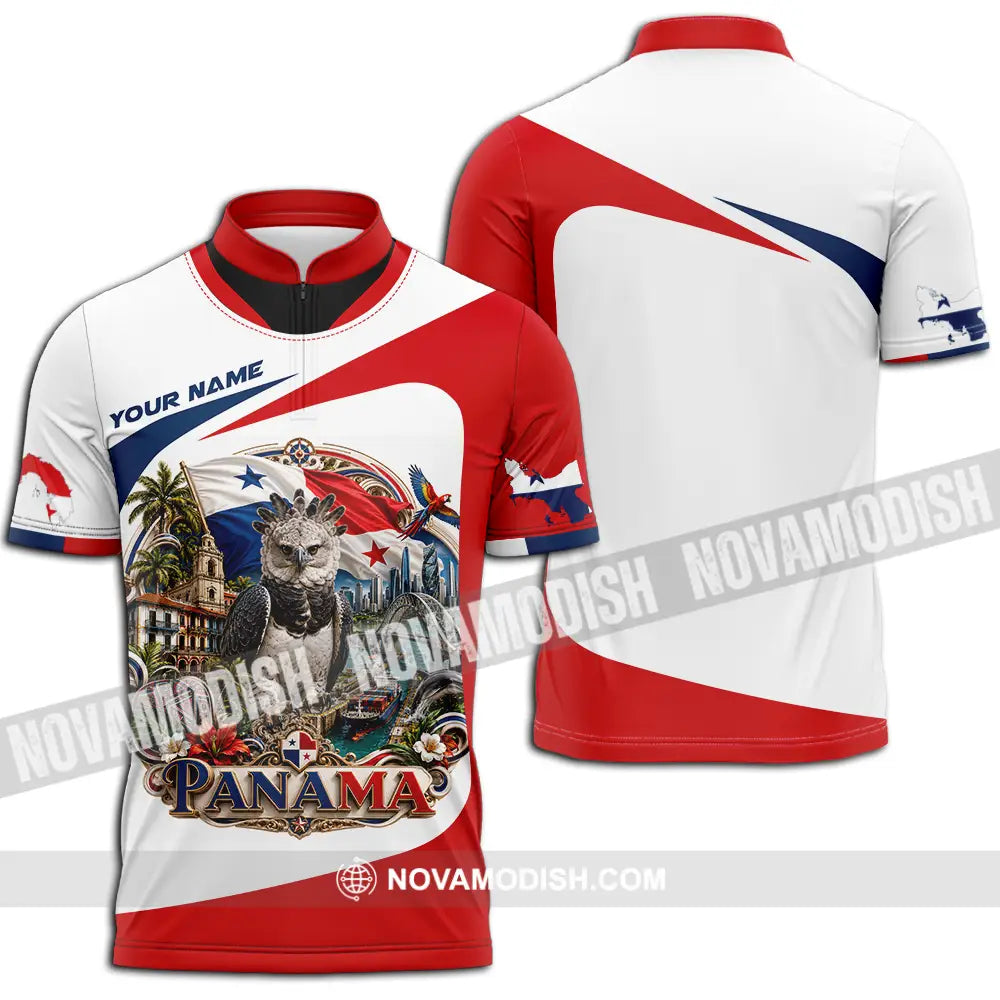 Unisex Shirt - Custom Panama Shirt - Zipper Polo Shirt / S - T-shirt