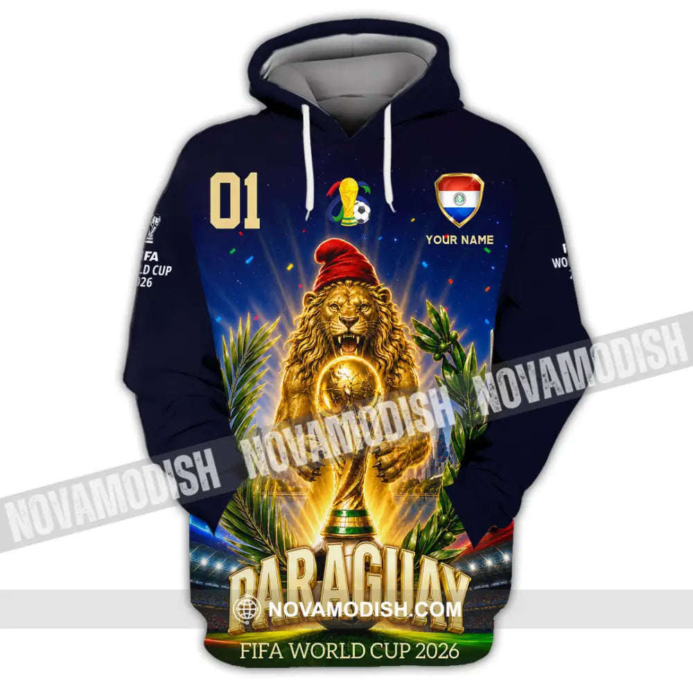 Unisex Shirt - Custom Paraguay World Cup 2026 Shirt - Hoodie / S - T-shirt