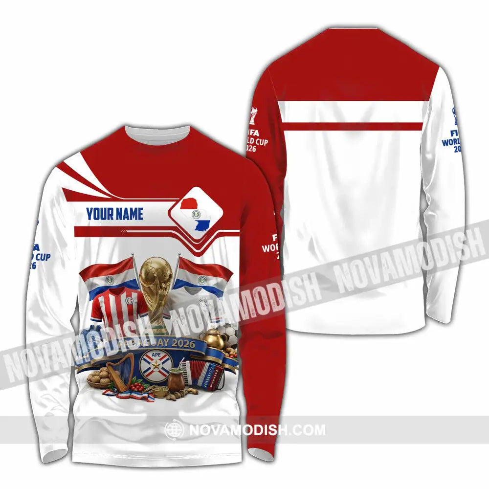 Unisex Shirt - Custom Paraguay World Cup 2026 Shirt - Long Sleeve Shirt / S - T-shirt