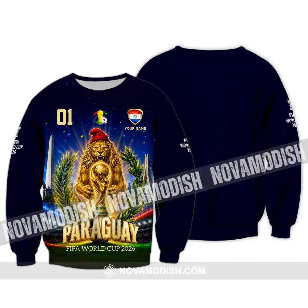 Unisex Shirt - Custom Paraguay World Cup 2026 Shirt - Long Sleeve / S - T-shirt