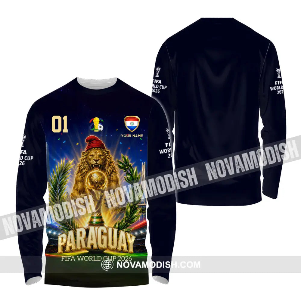 Unisex Shirt - Custom Paraguay World Cup 2026 Shirt - Long Sleeve Shirt / S - T-shirt