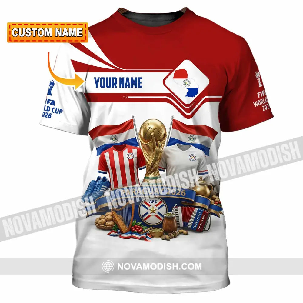Unisex Shirt - Custom Paraguay World Cup 2026 Shirt - T-shirt