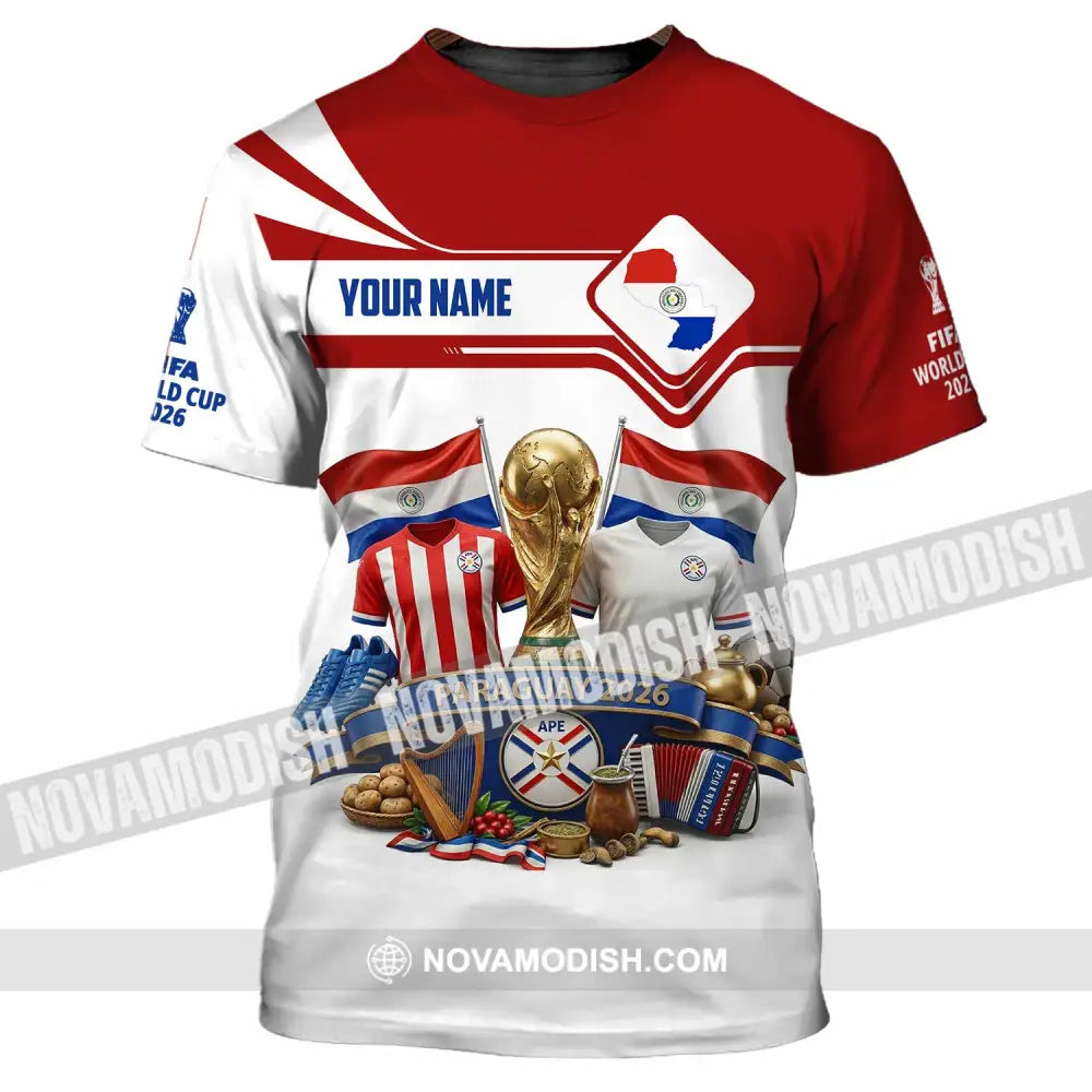 Unisex Shirt - Custom Paraguay World Cup 2026 Shirt - T-Shirt / S - T-shirt