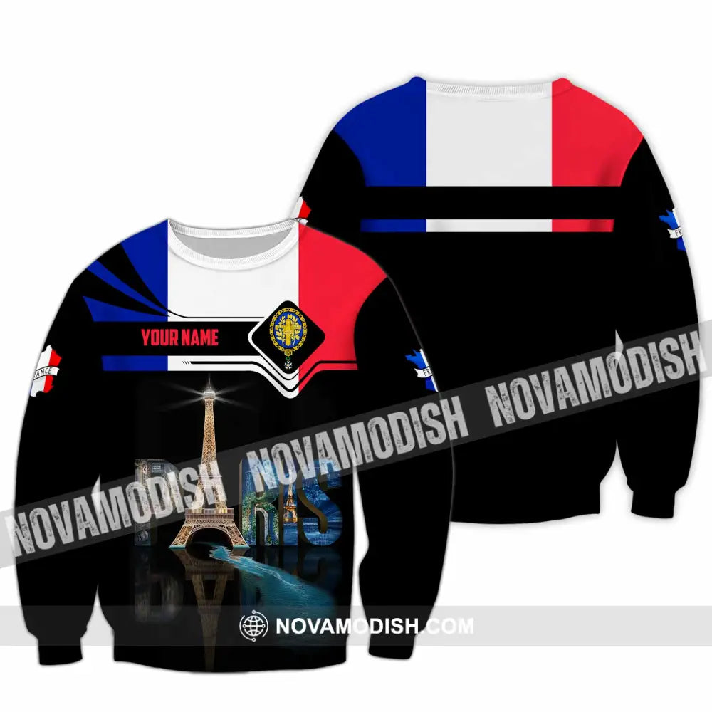 Unisex Shirt - Custom Paris 3D Shirt Long Sleeve / S T-shirt