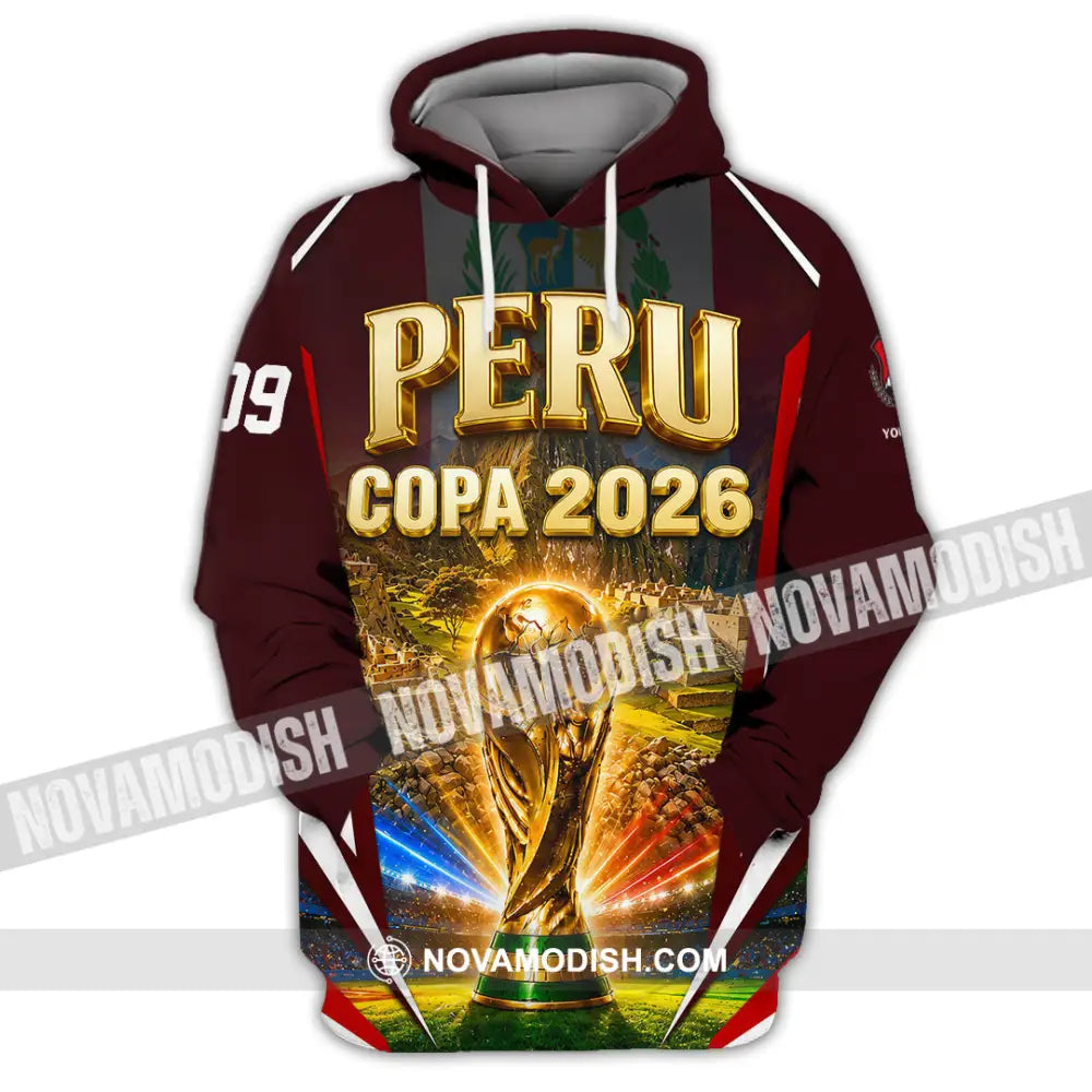 Unisex Shirt - Custom Peru Copa 2026 Shirt - Hoodie / S - T-shirt