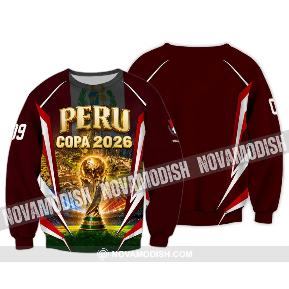 Unisex Shirt - Custom Peru Copa 2026 Shirt - Long Sleeve / S - T-shirt