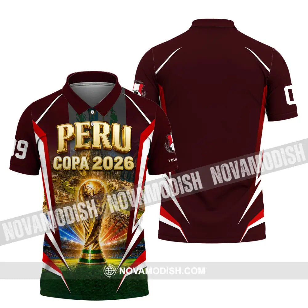 Unisex Shirt - Custom Peru Copa 2026 Shirt - Polo Shirt / S - T-shirt