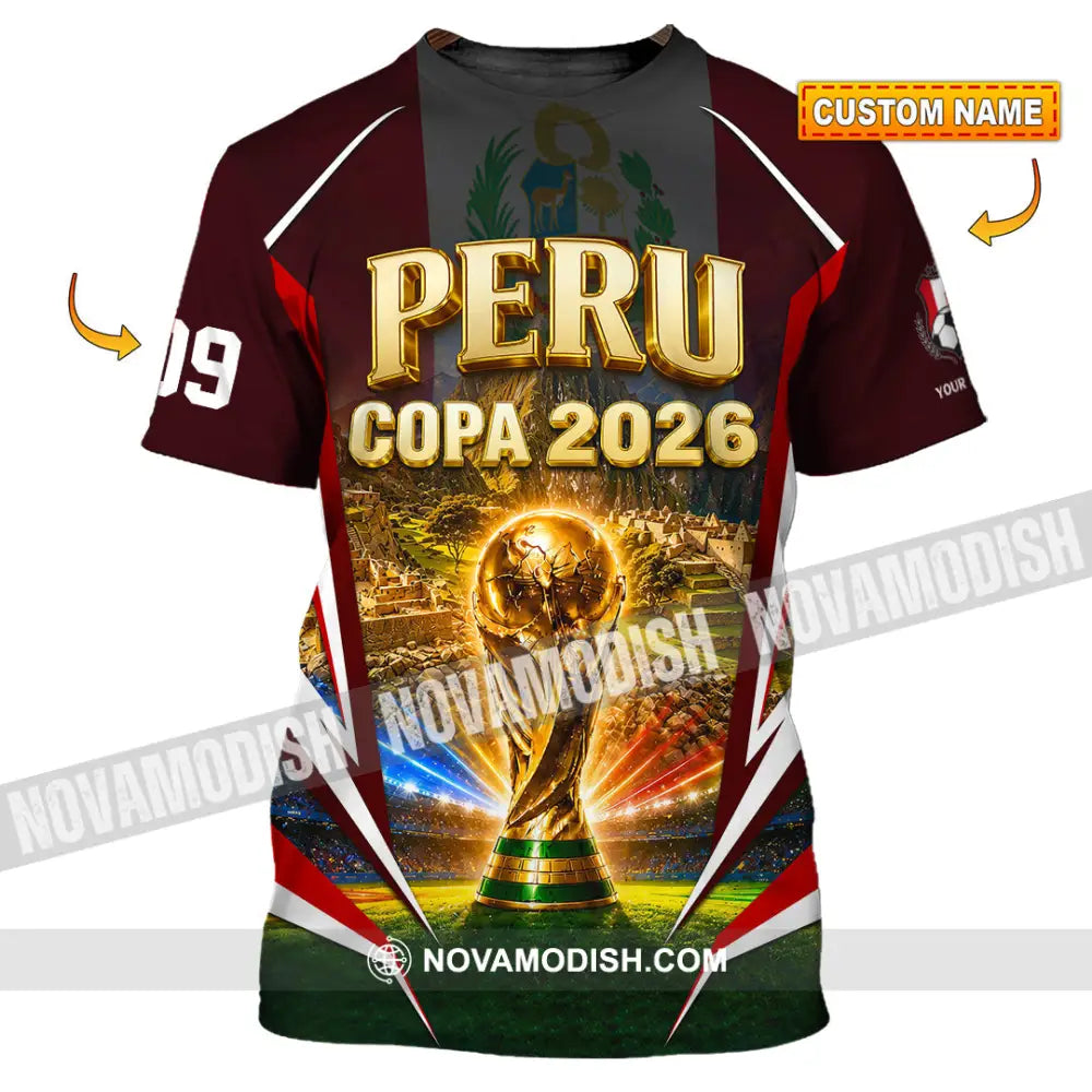 Unisex Shirt - Custom Peru Copa 2026 Shirt - T-shirt