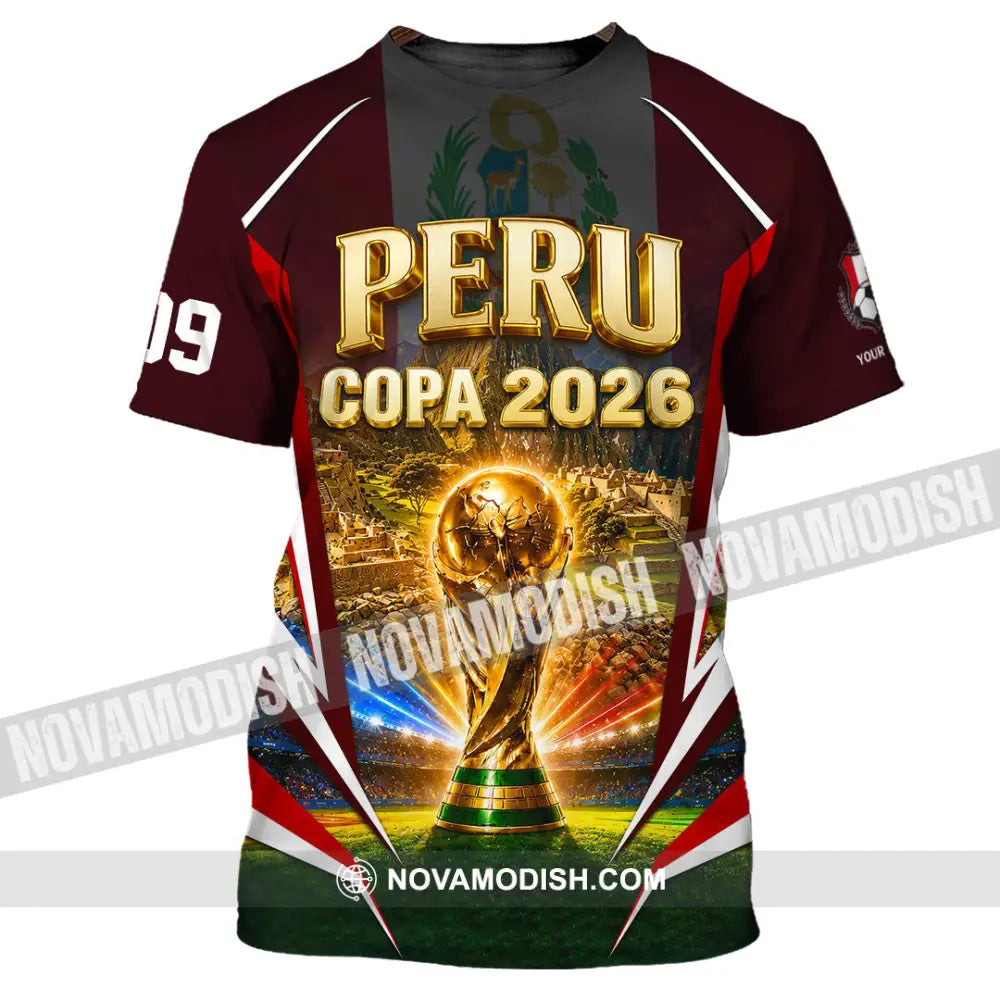 Unisex Shirt - Custom Peru Copa 2026 Shirt - T-Shirt / S - T-shirt