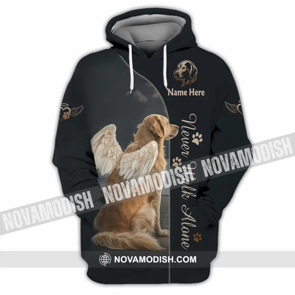 Unisex Shirt - Custom Pet Lover Never Walk Alone 3D Shirt Hoodie / S T-shirt