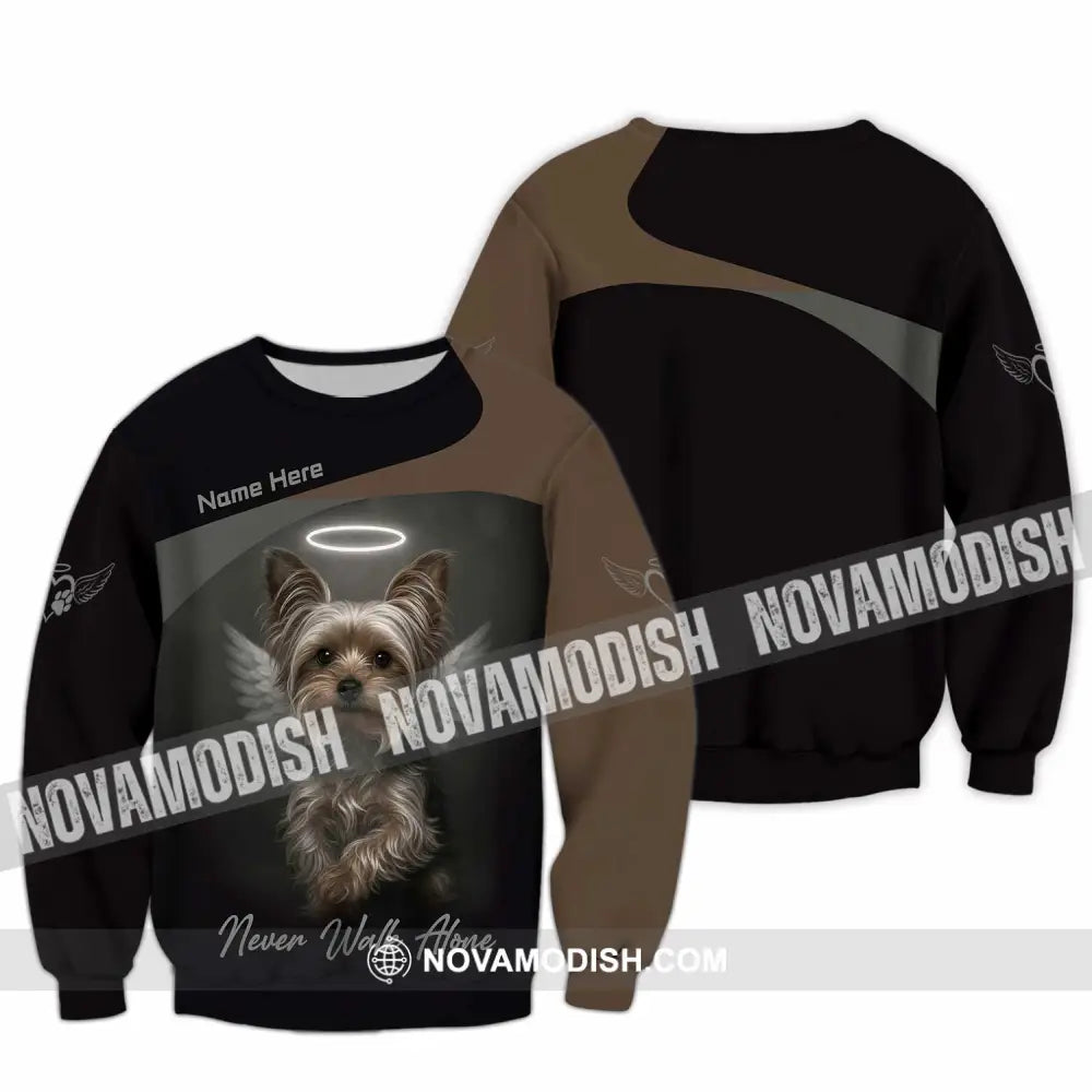 Unisex Shirt - Custom Pet Lover Never Walk Alone 3D Shirt Long Sleeve / S T-shirt