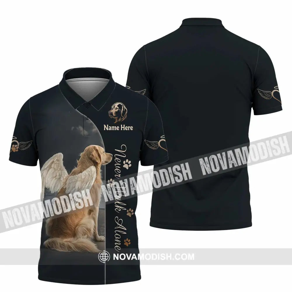 Unisex Shirt - Custom Pet Lover Never Walk Alone 3D Shirt Polo Shirt / S T-shirt