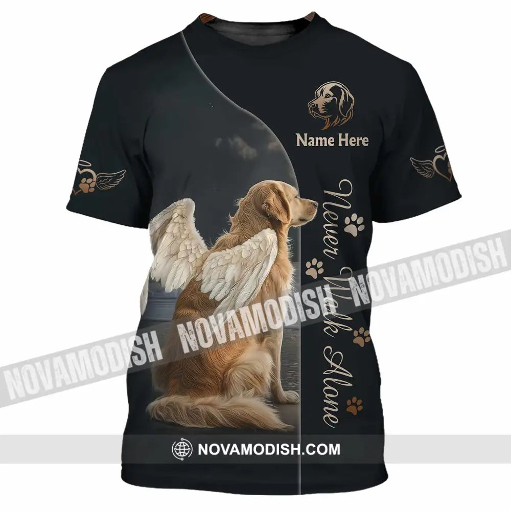 Unisex Shirt - Custom Pet Lover Never Walk Alone 3D Shirt T-Shirt / S T-shirt