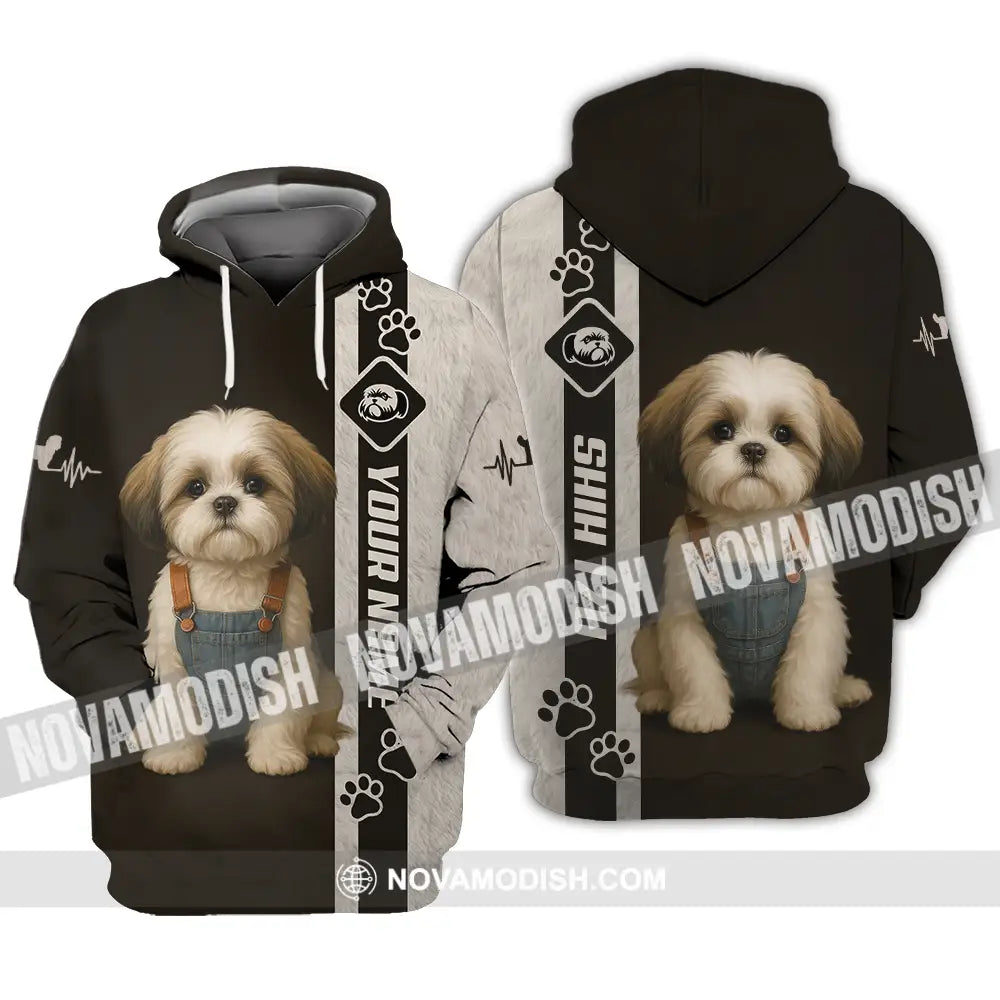 Unisex Shirt - Custom Pet Lover Shih Tzu Shirt Hoodie / S T-shirt