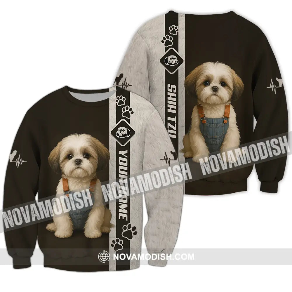 Unisex Shirt - Custom Pet Lover Shih Tzu Shirt Long Sleeve / S T-shirt