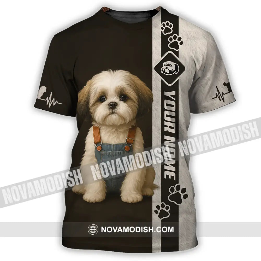 Unisex Shirt - Custom Pet Lover Shih Tzu Shirt T-Shirt / S T-shirt