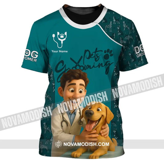 Unisex Shirt - Custom Pets Grooming 3D Shirt T-Shirt / S T-shirt