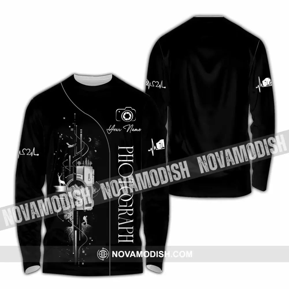 Unisex Shirt - Custom Photograph 3D Shirt - Long Sleeve Shirt / S - T-shirt