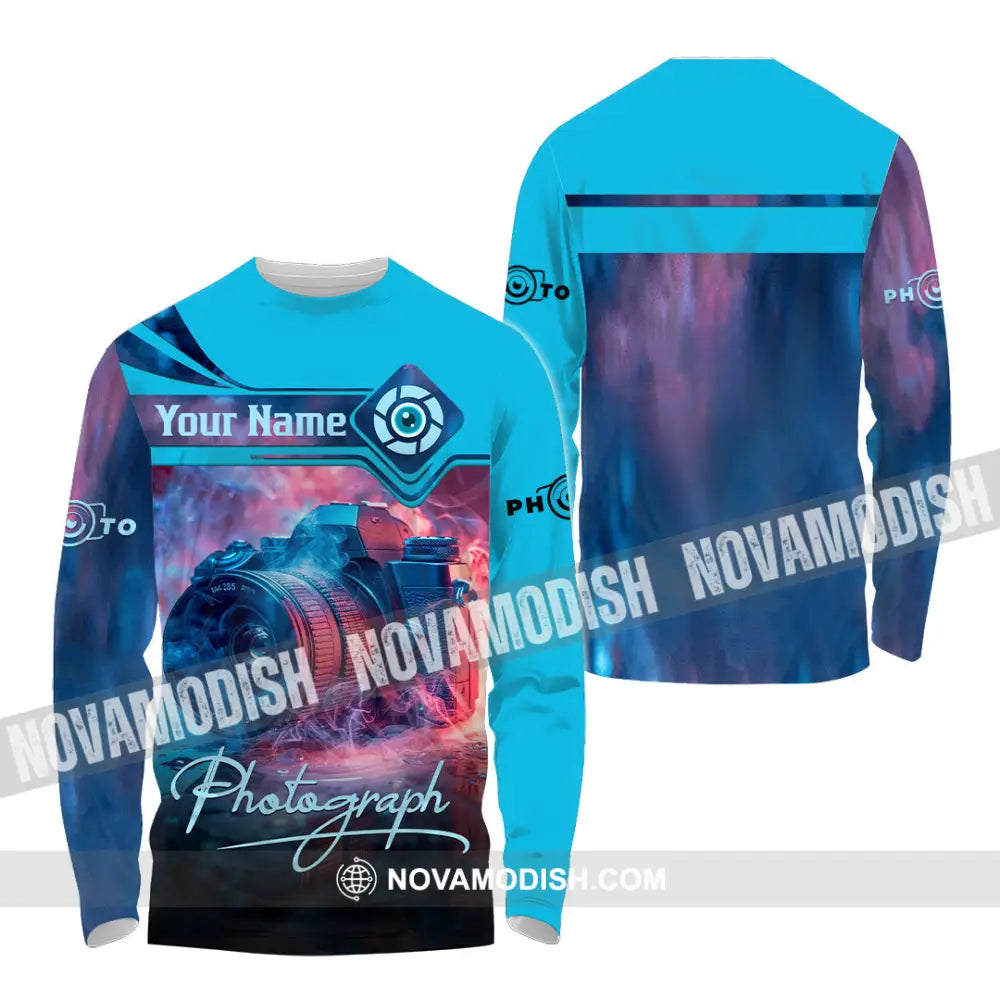 Unisex Shirt - Custom Photograph 3D Shirt Long Sleeve Shirt / S T-shirt