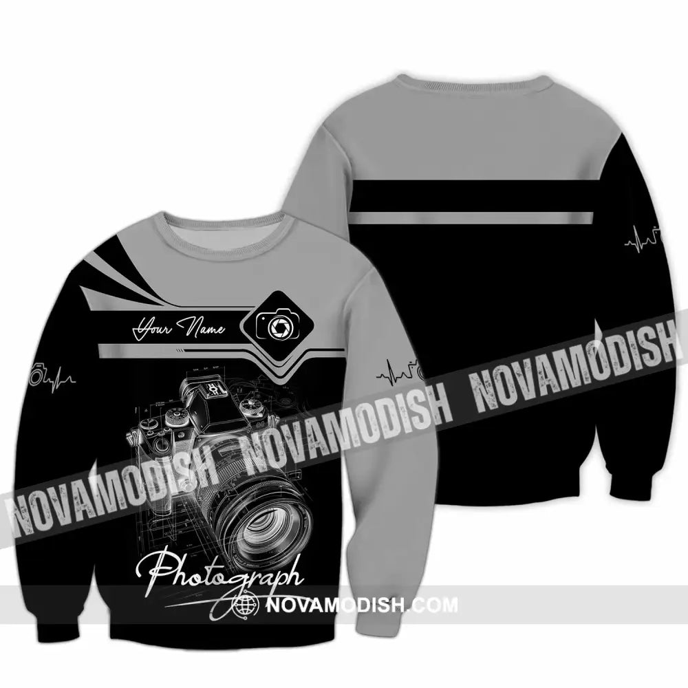 Unisex Shirt - Custom Photograph 3D Shirt Long Sleeve / S T-shirt