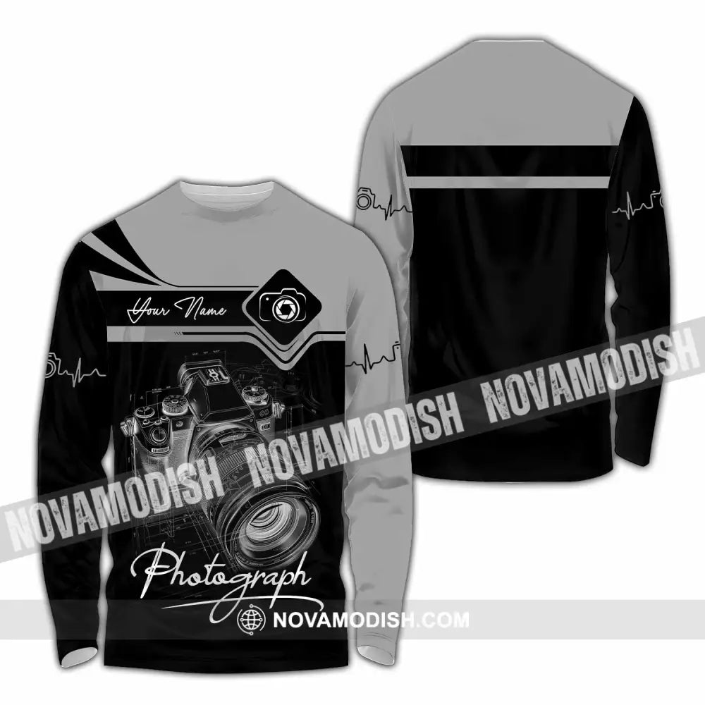 Unisex Shirt - Custom Photograph 3D Shirt Long Sleeve Shirt / S T-shirt