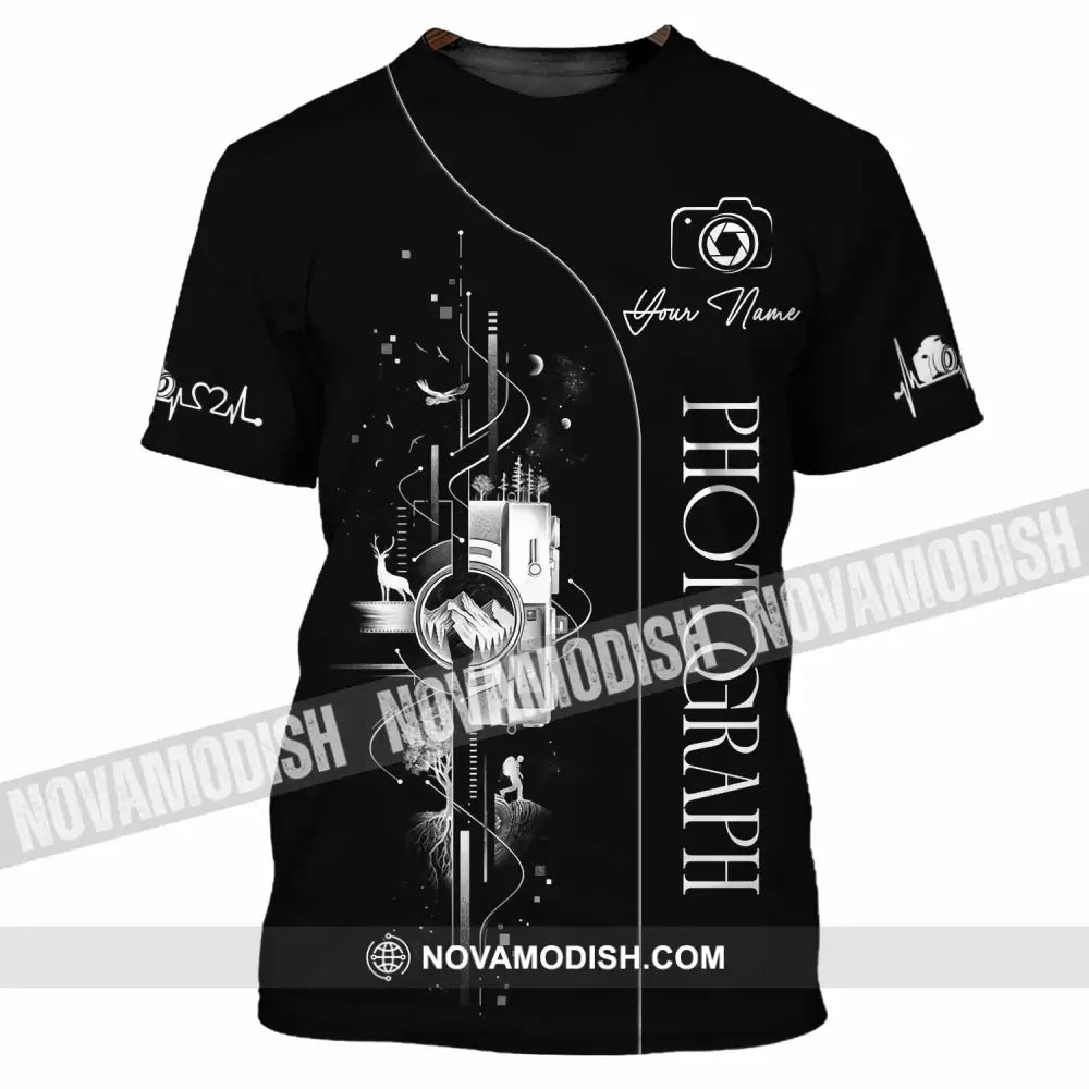 Unisex Shirt - Custom Photograph 3D Shirt - T-Shirt / S - T-shirt
