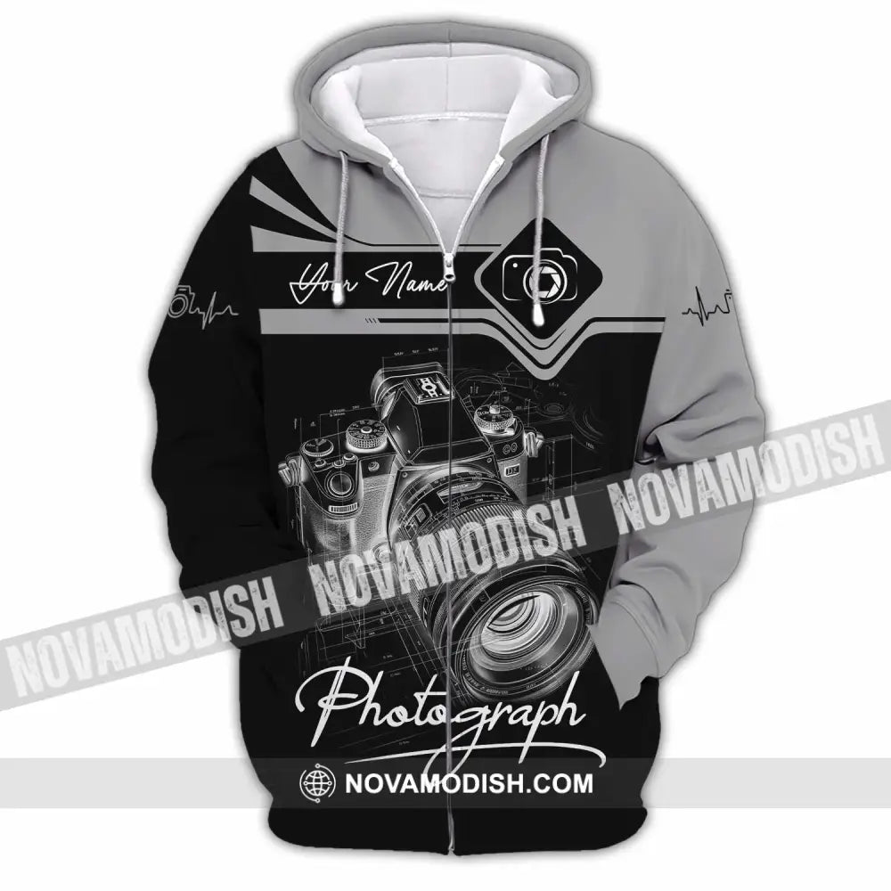 Unisex Shirt - Custom Photograph 3D Shirt Zipper Hoodie / S T-shirt