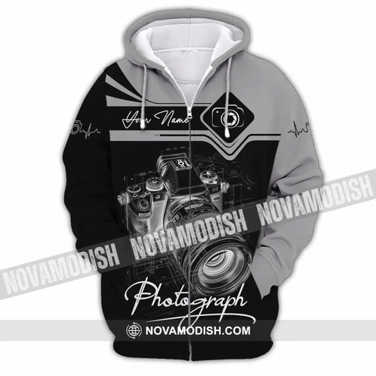 Unisex Shirt - Custom Photograph 3D Shirt Zipper Hoodie / S T-shirt