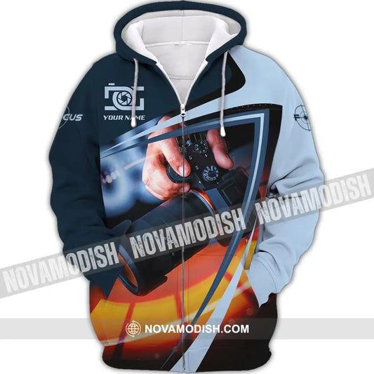 Unisex Shirt - Custom Photograph 3D Shirt Zipper Hoodie / S T-shirt