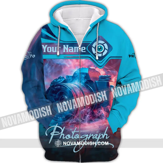 Unisex Shirt - Custom Photograph 3D Shirt Zipper Hoodie / S T-shirt