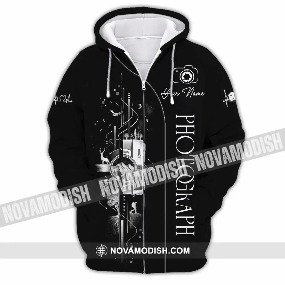 Unisex Shirt - Custom Photograph 3D Shirt - Zipper Hoodie / S - T-shirt